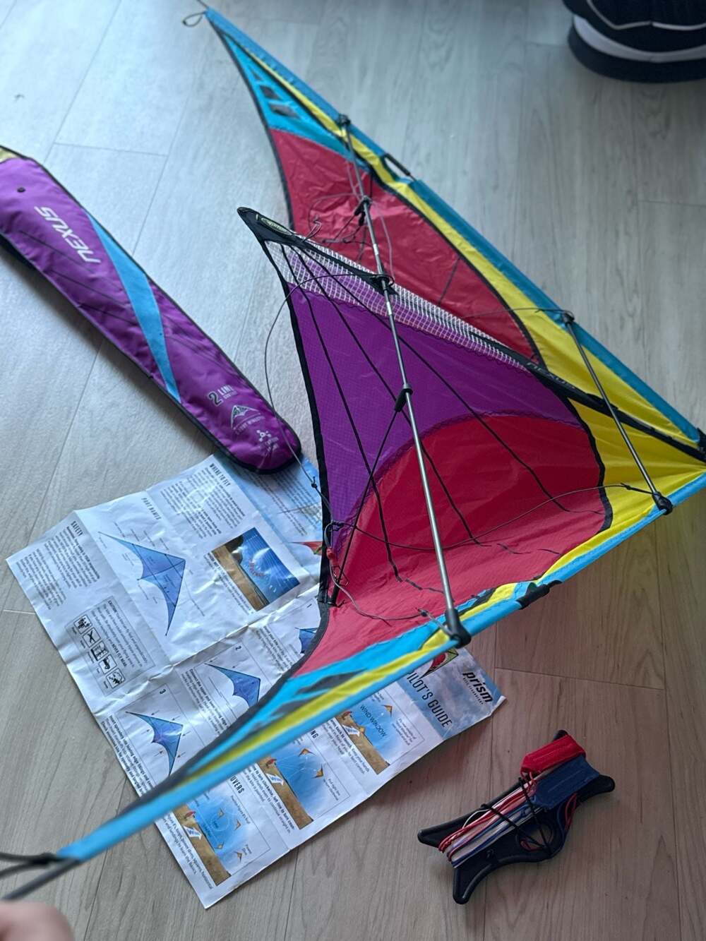 Prism Nexus 2-Line Stunt Kite Sky Candy 60" Wingspan - Picture 2 of 9
